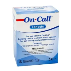 LANCETTES STÉRILES AUTOPIQUEUR ON CALL 30 G USAGE UNIQUE - lot de 100