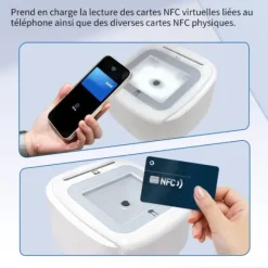 LECTEUR DE CARTE VITALE CONNECT A800 4-EN-1 BI-FENTE USB - lecteur multifonction