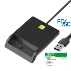 LECTEUR DE CARTE VITALE CPS DCR 1 MONOFENTE QR CODE NFC PC/SC - usb