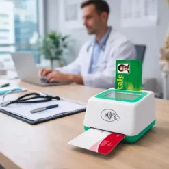 LECTEUR DE CARTE VITALE F600 BI-FENTE 4 EN 1 CERTIFIÉ SESAM-Vitale - lecteur avec câble usb-c