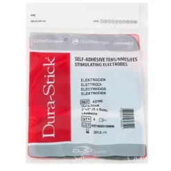 ÉLECTRODE CARRÉE DURA-STICK FILAIRE 50 X 50 MM CEFAR - sachet de 4