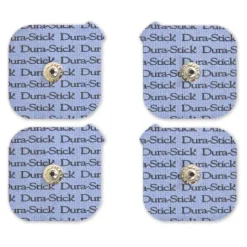 ÉLECTRODES CARRÉES DURA-STICK PLUS AVEC SNAP CEFAR - sachet de 4