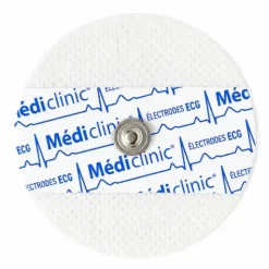 ÉLECTRODES ECG NON-TISSÉ PRÉGÉLIFIÉES RONDE ADULTE MEDICLINIC - sachet de 50