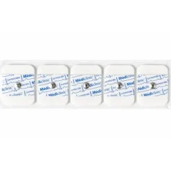 ÉLECTRODES ECG SUPPORT EN MOUSSE RECTANGLES PRÉGÉLIFIÉES PRESSION 40 × 32,5mm - sachet de 50