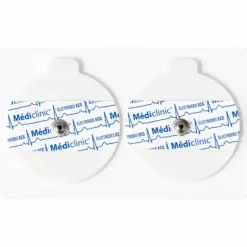 ÉLECTRODES ECG SUPPORT MOUSSE ADULTES PRÉGÉLIFIÉES PRESSION RONDES ⌀50mm - sachet de 50