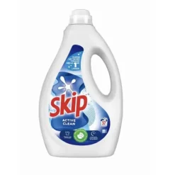 LESSIVE LIQUIDE SKIP ACTIVE CLEAN EFFICACITÉ TEXTILES DÉLICATS SKIP