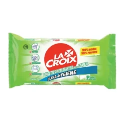 LINGETTES AVEC JAVEL ULTRA-HYGIÈNE MULTI-SURFACES LA CROIX - boîte de 50