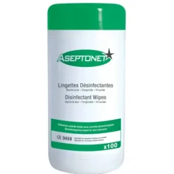 LINGETTES DÉSINFECTANTES ASEPTONET PETIT MATÉRIEL MÉDICAL ASEPTONET - boîte de 100