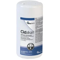 LINGETTES DÉSINFECTANTES CIDALKAN VIRUCIDES ALKAPHARM - boîte de 120