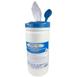 LINGETTES DÉSINFECTANTES SANS ALCOOL WANCARE GRAND FORMAT - Boîte de 100