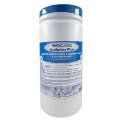 LINGETTES DÉSINFECTANTES SANS ALCOOL WANCARE GRAND FORMAT - Boîte de 100