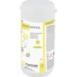 LINGETTES DÉSINFECTANTES VIRO WIPES HAUT NIVEAU FRANKLAB - boîte de 150