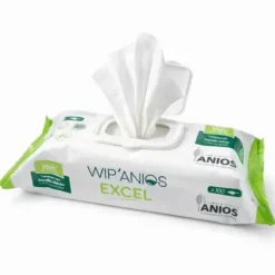 LINGETTES DÉSINFECTANTES WIP’ANIOS EXCEL 180 x 200 mm - Boîte de 100