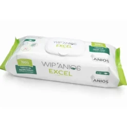LINGETTES DÉSINFECTANTES WIP'ANIOS EXCEL 180 X 200 MM ANIOS - boîte de 50