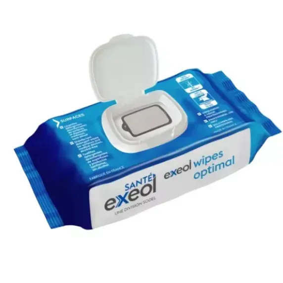 LINGETTES EXEOL WIPES OPTIMAL SANS ALCOOL ALKAPHARM - boîte de 100