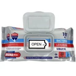 LINGETTES NETTOYANTES DÉSINFECTANTES MULTI-SURFACES SLEEPY - sachet de 100 lingettes