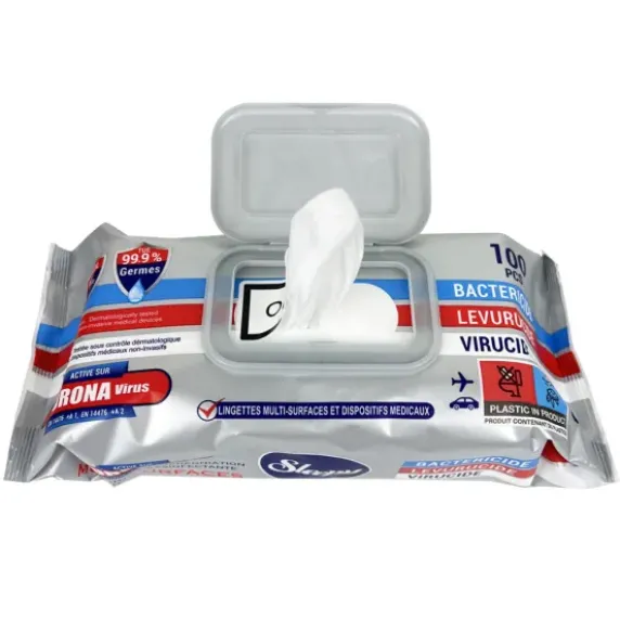 LINGETTES NETTOYANTES DÉSINFECTANTES MULTI-SURFACES SLEEPY - sachet de 100 lingettes