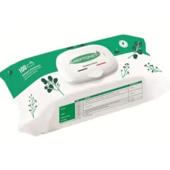 LINGETTES NETTOYANTES DÉSINFECTANTES ASEPTONET SANS ALCOOL - 100 lingettes
