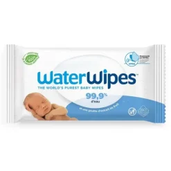 LINGETTES POUR BÉBÉ WATERWIPES FORMULE 99,9% EAU LABORATOIRES GILBERT - paquet de 60 lingettes