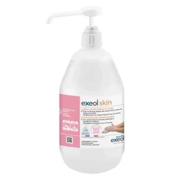 LOTION LAVANTE MAINS EXEOL SKIN POMPE SANS PARFUM - 1 l