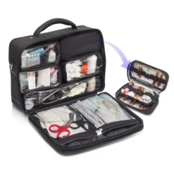 MALLETTE EN TISSU DOCTOR SOUPLE COMPARTIMENTÉE ELITE BAGS - noir 20 l