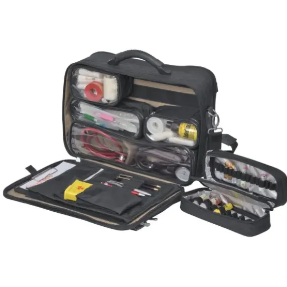 MALLETTE EN TISSU DOCTOR SOUPLE COMPARTIMENTÉE ELITE BAGS - noir 20 l