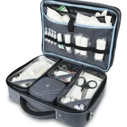 MALLETTE MÉDICALE MODERNE RANGEMENT MODULABLE ELITE BAGS - gris/bleu