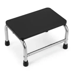 MARCHE-PIED INOX 1 MARCHE ANTIDÉRAPANT MEDICLINIC - 39 x 26 x 20 cm