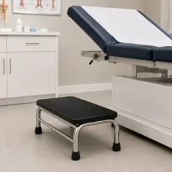 MARCHE-PIED INOX 1 MARCHE ANTIDÉRAPANT MEDICLINIC - 39 x 26 x 20 cm