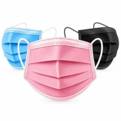 MASQUES CHIRURGICAUX TYPE IIR 3 PLIS ROSES - Boîte de 50