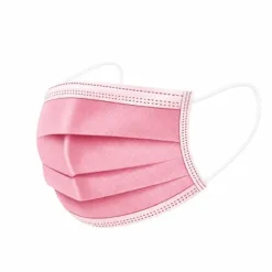 MASQUES CHIRURGICAUX TYPE IIR 3 PLIS ROSES - Boîte de 50