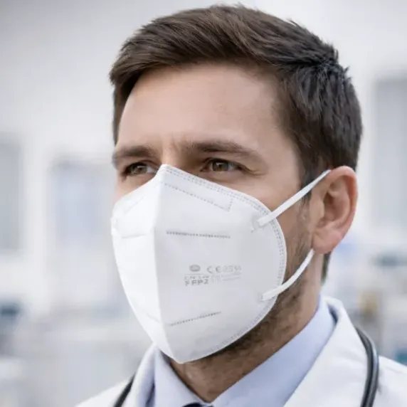 MASQUES DE PROTECTION FFP2 BLANCS HAUTE FILTRATION MEDICLINIC - boîte de 10