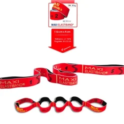 MAXI ELASTIBAND 110 CM 10 KG À 8 POIGNÉES SVELTUS - bande tissée