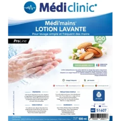 MÉDI'MAINS PROLINE LOTION LAVANTE MAINS PH NEUTRE MÉDI'CLINIC - bidon de 5 l