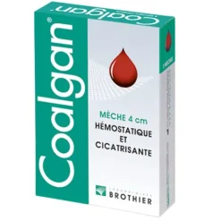 MECHE HEMOSTATIQUE STERILE COALGAN USAGE UNIQUE - boîte de 5