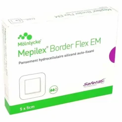 MEPILEX BORDER FLEX EM PANSEMENT HYDROCELLULAIRE EXTRA-MINCE - boîte de 10