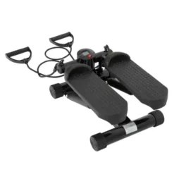 MINI STEPPER AVEC COMPTEUR ET BANDES DE RÉSISTANCE CARE - noir