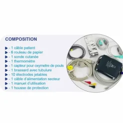 MONITEUR PATIENT MED 900 AVEC IMPRIMANTE INTÉGRÉE LEPU MEDICAL - 5 paramètres