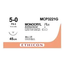 MONOFIL MONOCRYL POLYGLÉCAPRONE 25 STÉRILE ETHICON - boîte de 12
