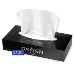 MOUCHOIRS OXANN 2 PLIS PURE OUATE - boîte de 100