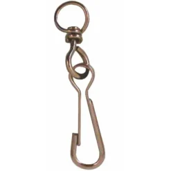 MOUSQUETON SIMPLE CHROMÉ POUR POULIETHÉRAPIE MEDICLINIC - longueur 6 ou 8 cm