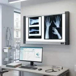 NÉGATOSCOPE LED EXTRA-PLAT 2 PLAGES LECTURE RADIOGRAPHIE CE - format 100 x 64 cm
