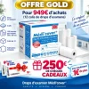 OFFRE GOLD 12 COLIS DE DRAPS D'EXAMEN + 250€ EN CHÈQUE CADEAUX OFFERTS