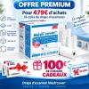 OFFRE PREMIUM 6 COLIS DE DRAPS D'EXAMEN + 100€ EN CHÈQUE CADEAUX OFFERTS