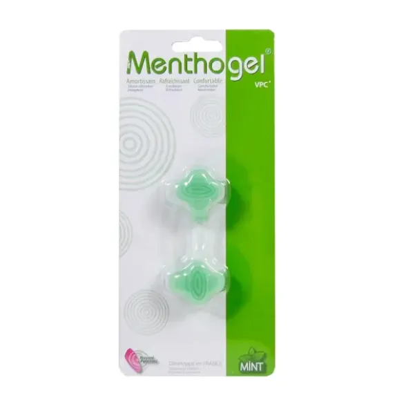 OSSELET DOUBLE BOUCLES MENTHOGEL PROTECTION CORRECTIVE - lot de 2