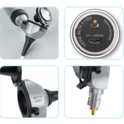OTOSCOPE HEINE BETA 400 LED FO USB HEINE - Poignée rechargeable USB