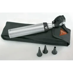 OTOSCOPE K180 LED FIBRE OPTIQUE POIGNÉE À PILES HEINE - set complet