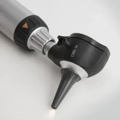 OTOSCOPE K180 LED FIBRE OPTIQUE POIGNÉE À PILES HEINE - set complet