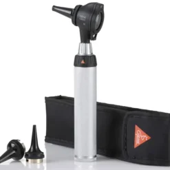 OTOSCOPE K180 LED FIBRE OPTIQUE POIGNÉE À PILES HEINE - set complet