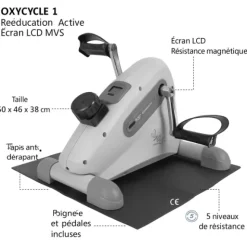 OXYCYCLE 1 RÉÉDUCATION ACTIVE ÉCRAN LCD MVS - unité